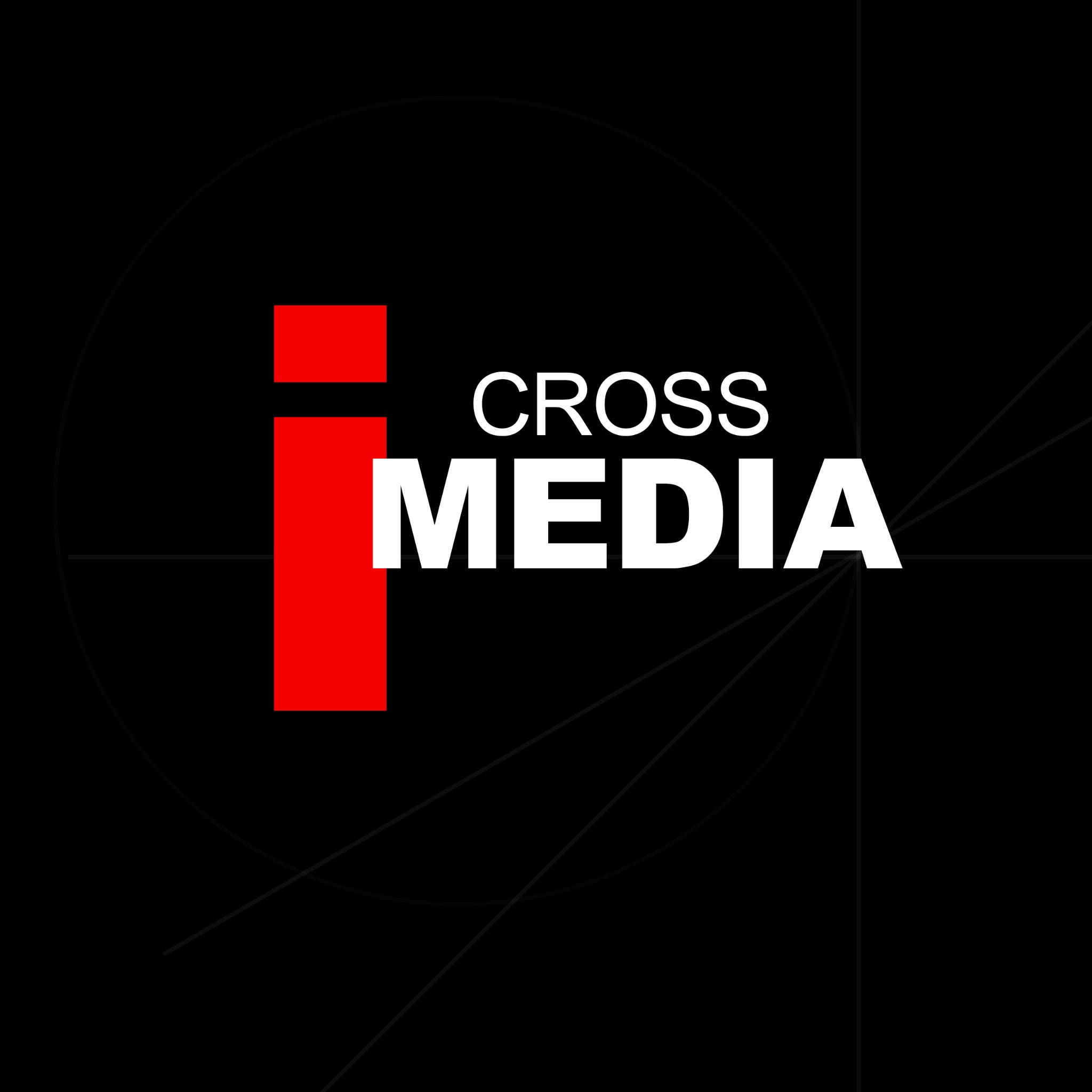 New iCrossMedia identity with construction lines